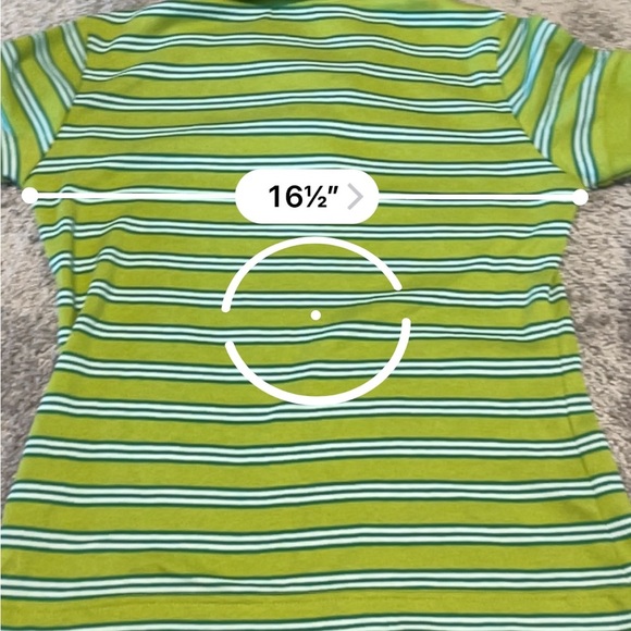 NWT Lacoste Women’s Avocat Green Striped Polo Shirt Size: Small Fitted - Picture 5 of 8